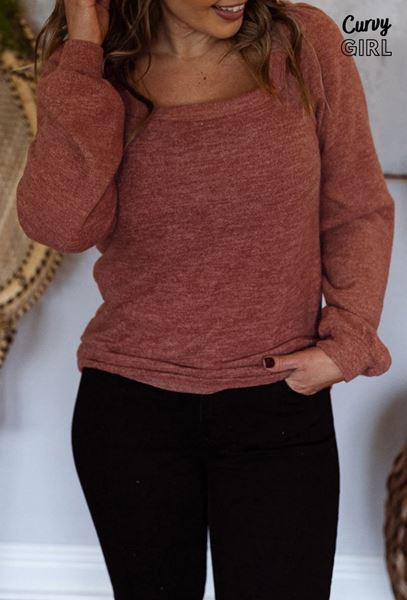 Immagine di CURVY GIRL SQUARE NECK KNIT TO